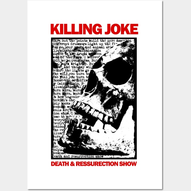 Killing Joke - Death & Ressurection Show - Tribute Artwork Wall Art by Vortexspace